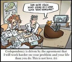 Co-dependency is driven by the agreement that I will work harder on ...