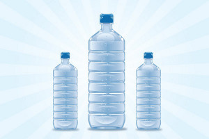 Empty Water Bottle Cartoon Plastic water bottles