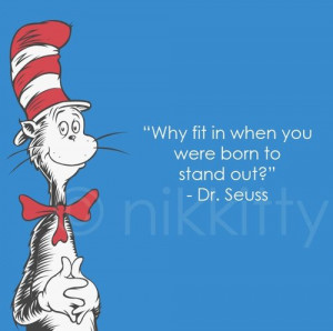 dr seuss you were born to stand out