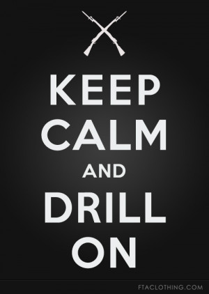 Keep Calm and Drill On #drill #armed #jrotc #rifle #spinning