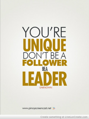 Being Unique Quote