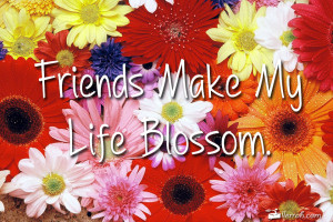 Friends Make Life Blossom