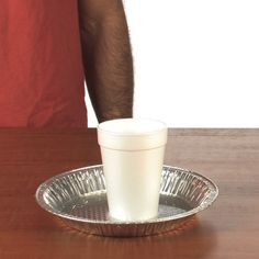 Awesome object lesson. The disappearing Styrofoam cup More