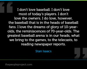 ... Do Love, However, The Baseball That Is In The Heads Of Baseball