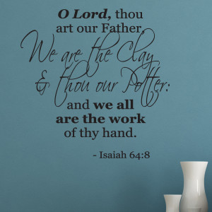 Lord Thou Art Our Father Religious Quote Wall Sticker 1