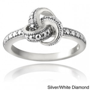 Diamond Love Knot Promise Ring