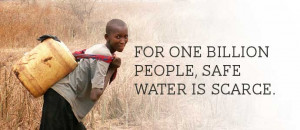 WATER IS SCARCE