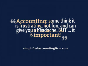 am an Accountant who has spent years in the Accounting profession ...