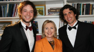 Sense of humour ... Hamish and Andy meet Hillary Clinton / Pic ...