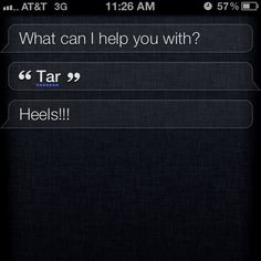Every smart person loves those UNC Tar Heels... Even Siri!!!! I tried ...