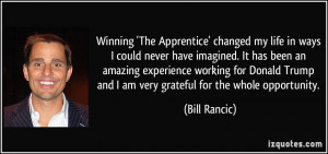 More Bill Rancic Quotes