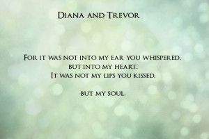 Diana and Trevor – a perfect match