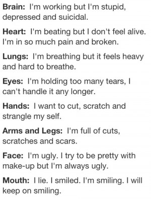 ... crying self harm self hate cutting cuts teens everyone tears scars