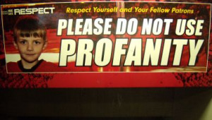 there s no profanity allowed at calgary s saddledome photo