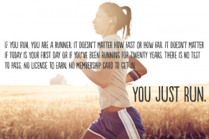You Just Run: Some thoughts for starting out