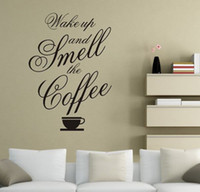 ... Coffee Quotes Wall Decor Sticker Removable Wall Murals Decal Quotes