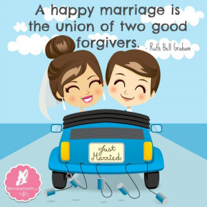 marriage is the union of two good forgivers ruth bell graham quotes