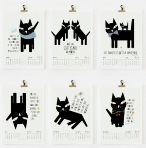 SALE CAT QUOTES Calendar 2014 pdf printable by nicemiceforyou