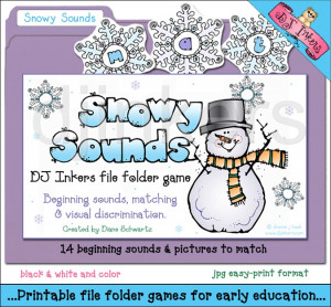 Cute Winter Sayings Kids Beginning sounds winter file