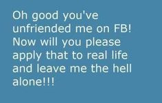 and stop talking about me