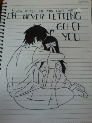 Emo Quotes Drawing by lunasenaideathnote