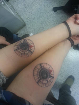 My sister and I got matching ink. Jack Sparrow's compass. Done by Lew ...