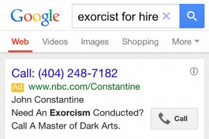 ... demonologist the above advert should appear at the top of your results