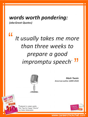 Every time you make a presentation it influences someone's perception ...