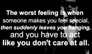 The worst feeling...