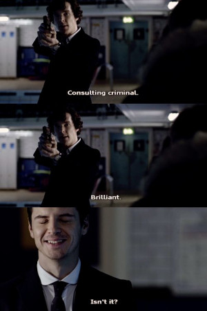 Oh moriarty... I love his creepy smile!