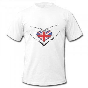 Men 100% Cotton Tees Hands And Heart Union Jack fun Business quotes ...