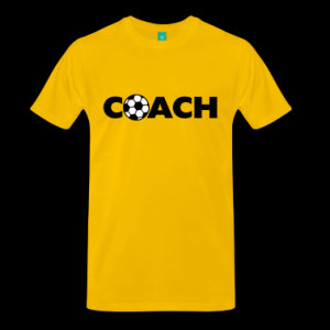 Soccer Ball Coach Logo Design T-Shirts