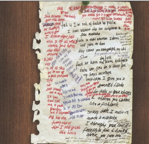 Thread: Pics/Scans of Eminem Lyric Sheets