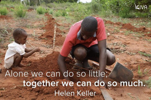 ... shows their mission in action, with a great quote by Helen Keller
