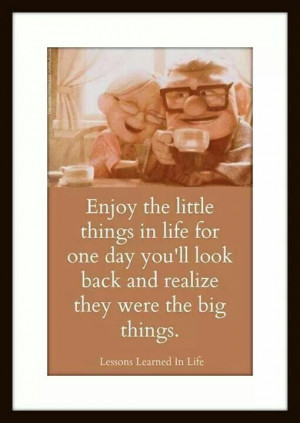 Enjoy the little things in life....