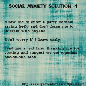 Social Anxiety Solution #1: attending a social event http ...