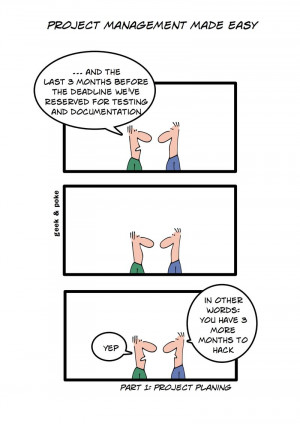 Geek-and-Poke zum Thema Projektmanagement