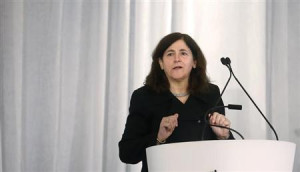 Gracia Martore, President and CEO, Gannett Co. Inc., speaks at the UBS ...