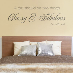 Home » Quotes » Classy & Fabulous - Quote - Wall Decals