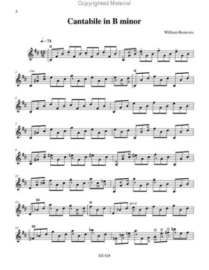 sheet music extract william beauvais common practise 9 95