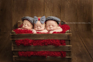 Triple Generosity! Clarksville, TN Triplet Newborn Photographer