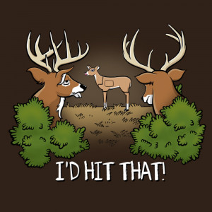 Home Mens T-Shirts Funny Hunting T-Shirts Hit That - Deer