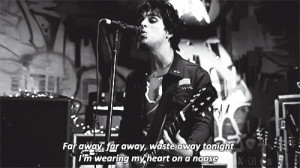 love rock billie joe armstrong lyric rock music far away rock quotes ...