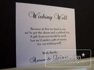 Weddings-Gift Cards/Wishing Well Cards