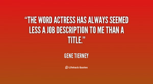 ... has always seemed less a job description to me than a title