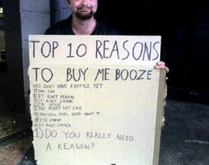 16 Crazy Cool Homeless Guy Signs