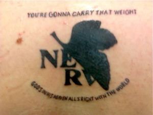 Eva Nerv Cowboy Tattoo