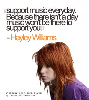 Support music everyday quote