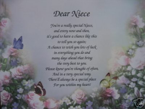 DEAR NIECE PERSONALIZED POEM
