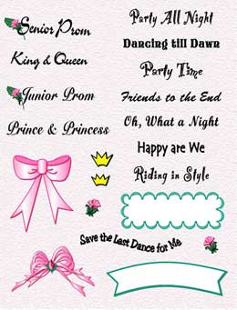 Prom Night Frame and Sayings